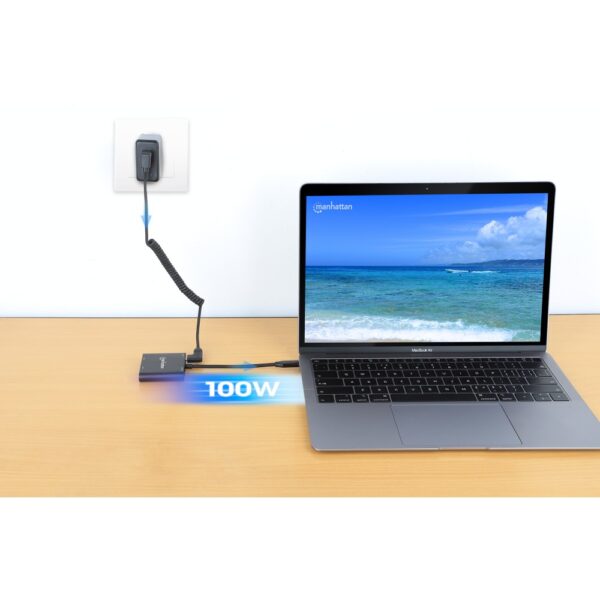 Multiport Adapter USB-C to Dual HDMI, USB plus 100 W Power Delivery Charging - Image 8