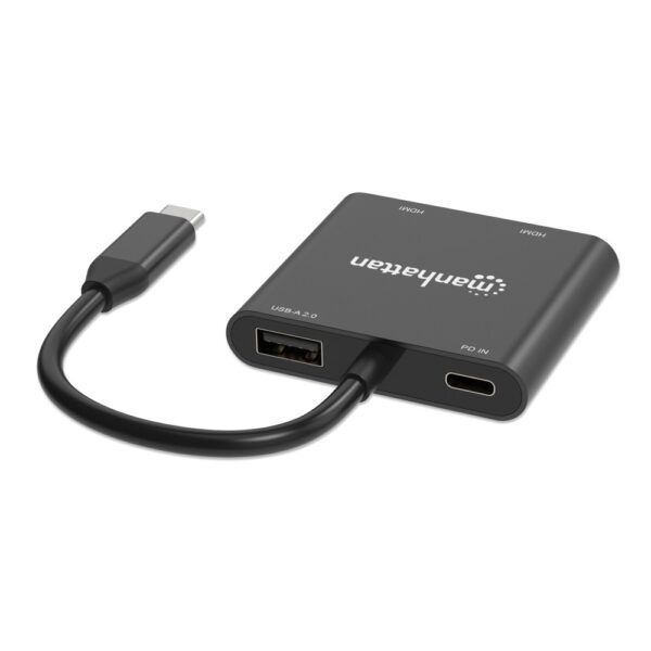 Multiport Adapter USB-C to Dual HDMI, USB plus 100 W Power Delivery Charging - Image 5