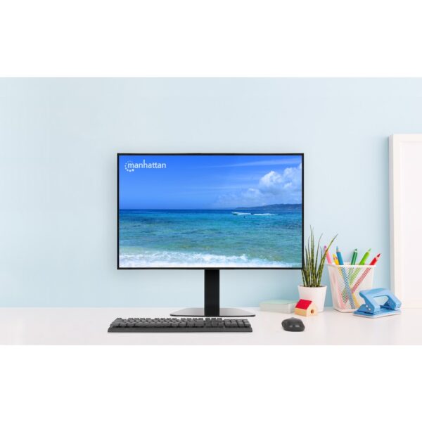 Height Adjustable Gas Spring Single Monitor Desktop Stand - Image 6