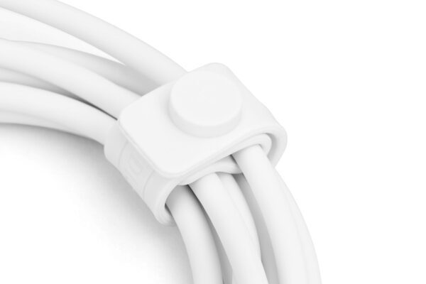 USB-C Silicone charging cable, USB-C - USB-C 1m, USB 2.0, 60W, white - Image 11