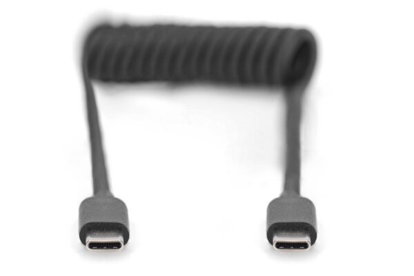 CSI PREMIUM C to C USB 2.0 - USB C TO USB C SPIRAL CABLE 1M PD 60W - Image 4