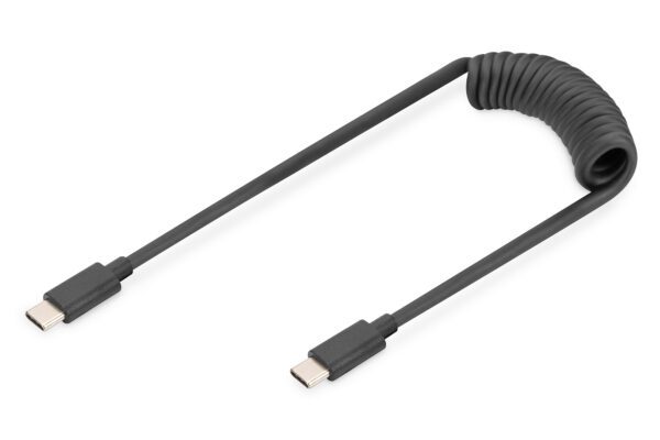 CSI PREMIUM C to C USB 2.0 - USB C TO USB C SPIRAL CABLE 1M PD 60W - Image 8