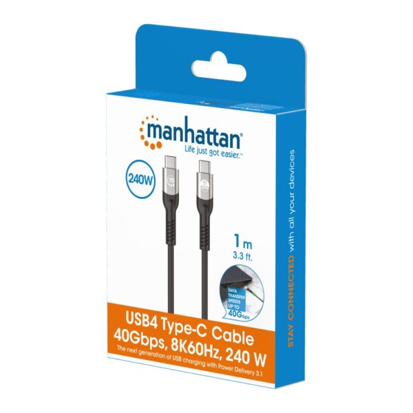 USB4 Type-C 40 Gbps 8K Video and 240 W EPR Charging Cable / PD 3.1