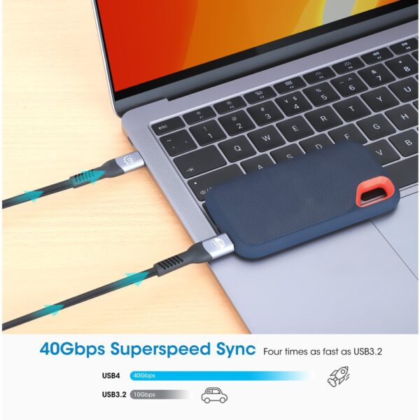 USB4 Type-C 40 Gbps 8K Video and 240 W EPR Charging Cable / PD 3.1 - Image 7